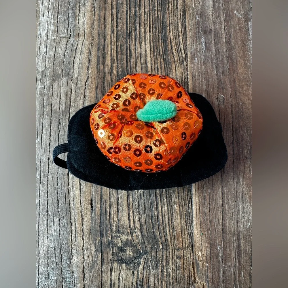 Orange Sequin Pumpkin Headband